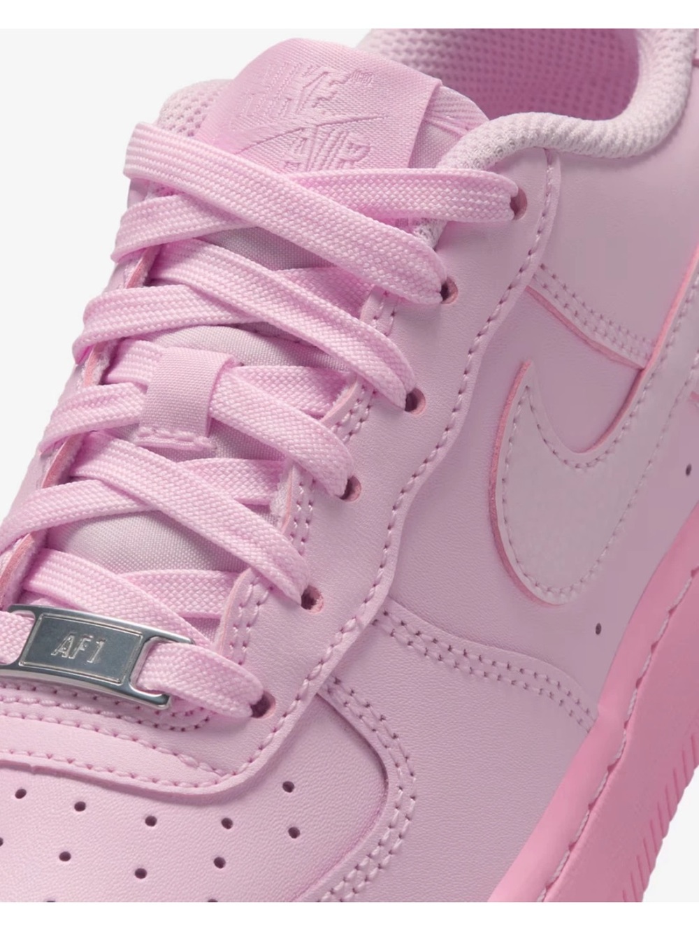 Nike Air Force 1 LV8 Shoes Pink Foam Pink Rise Big Kids (GS) Sizes Brand new - Picture 7 of 7